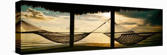 Two Hammocks at Sunset - Florida-Philippe Hugonnard-Stretched Canvas