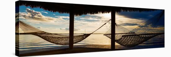 Two Hammocks at Sunset - Florida-Philippe Hugonnard-Stretched Canvas