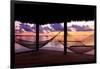 Two Hammocks at Sunset - View of Gulf of Mexico - Florida - USA-Philippe Hugonnard-Framed Photographic Print