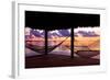 Two Hammocks at Sunset - View of Gulf of Mexico - Florida - USA-Philippe Hugonnard-Framed Photographic Print