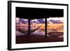 Two Hammocks at Sunset - View of Gulf of Mexico - Florida - USA-Philippe Hugonnard-Framed Photographic Print