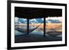 Two Hammocks at Sunset - View of Gulf of Mexico - Florida - USA-Philippe Hugonnard-Framed Photographic Print