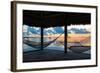 Two Hammocks at Sunset - View of Gulf of Mexico - Florida - USA-Philippe Hugonnard-Framed Photographic Print