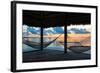 Two Hammocks at Sunset - View of Gulf of Mexico - Florida - USA-Philippe Hugonnard-Framed Photographic Print