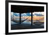 Two Hammocks at Sunset - View of Gulf of Mexico - Florida - USA-Philippe Hugonnard-Framed Photographic Print