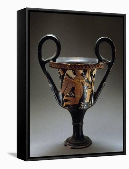 Two-Handled Red-Figure Ceramic Cup-null-Framed Stretched Canvas