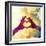 Two Hands Making a Heart Shape in the Sky-graphicphoto-Framed Photographic Print