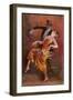 Two Handsome Dancers Strut Their Thing in Fine Style Giving the Cake-Walk Almost a Sinister Look-L. Usobol-Framed Art Print