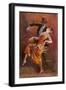 Two Handsome Dancers Strut Their Thing in Fine Style Giving the Cake-Walk Almost a Sinister Look-L. Usobol-Framed Art Print