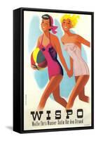 Two Happy Bathing Beauties-null-Framed Stretched Canvas