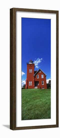 Two Harbors Lighthouse on Lake Superior's Agate Bay, Burlington Bay, Minnesota, USA-null-Framed Photographic Print