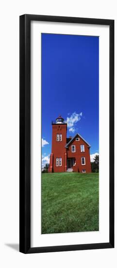 Two Harbors Lighthouse on Lake Superior's Agate Bay, Burlington Bay, Minnesota, USA-null-Framed Photographic Print