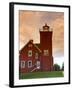 Two Harbors Lighthouse Overlooking Agate Bay, Lake Superior, Two Harbors, Minnesota, USA-David R. Frazier-Framed Premium Photographic Print