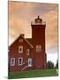 Two Harbors Lighthouse Overlooking Agate Bay, Lake Superior, Two Harbors, Minnesota, USA-David R. Frazier-Mounted Premium Photographic Print