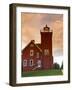 Two Harbors Lighthouse Overlooking Agate Bay, Lake Superior, Two Harbors, Minnesota, USA-David R. Frazier-Framed Photographic Print