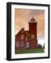 Two Harbors Lighthouse Overlooking Agate Bay, Lake Superior, Two Harbors, Minnesota, USA-David R. Frazier-Framed Photographic Print