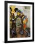 Two Harlequins, 1886-Edgar Degas-Framed Art Print