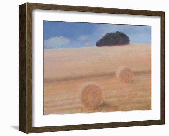 Two Hay Bales, 2012-Lincoln Seligman-Framed Giclee Print