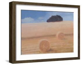 Two Hay Bales, 2012-Lincoln Seligman-Framed Giclee Print