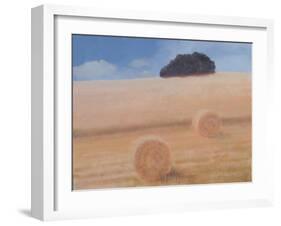Two Hay Bales, 2012-Lincoln Seligman-Framed Giclee Print