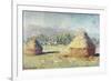 Two Haystacks-Claude Monet-Framed Premium Giclee Print