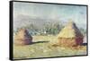 Two Haystacks-Claude Monet-Framed Stretched Canvas