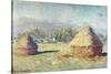 Two Haystacks-Claude Monet-Stretched Canvas