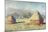 Two Haystacks-Claude Monet-Mounted Giclee Print