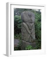 Two-headed Celtic 'Janus' figure, 5th century. Artist: Unknown-Unknown-Framed Giclee Print