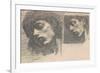 Two Heads, 1875-80-John Singer Sargent-Framed Giclee Print