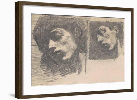 Two Heads, 1875-80-John Singer Sargent-Framed Giclee Print