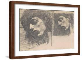 Two Heads, 1875-80-John Singer Sargent-Framed Giclee Print