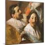 Two Heads from the Banquet of the Officers, 1880-John Singer Sargent-Mounted Giclee Print