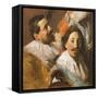 Two Heads from the Banquet of the Officers, 1880-John Singer Sargent-Framed Stretched Canvas