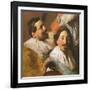 Two Heads from the Banquet of the Officers, 1880-John Singer Sargent-Framed Giclee Print