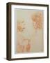 Two Heads in Profile, c.1500-Leonardo da Vinci-Framed Giclee Print