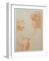 Two Heads in Profile, c.1500-Leonardo da Vinci-Framed Giclee Print