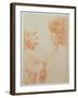 Two Heads in Profile, c.1500-Leonardo da Vinci-Framed Giclee Print