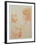 Two Heads in Profile, c.1500-Leonardo da Vinci-Framed Giclee Print