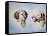 Two Heads, One as a Profile and One as a Portrait-Rusty Frentner-Framed Stretched Canvas