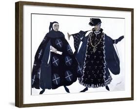 Two Heralds, Ballet Costume Design, 1911-Leon Bakst-Framed Giclee Print