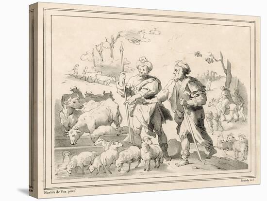 Two Herdsmen-Maarten de Vos-Stretched Canvas