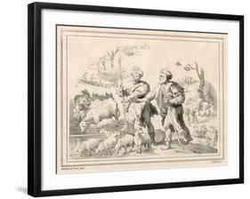 Two Herdsmen-Maarten de Vos-Framed Giclee Print