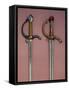 Two Hilts of Swords with Enamel and Diamonds, Age of King Christian IV-null-Framed Stretched Canvas
