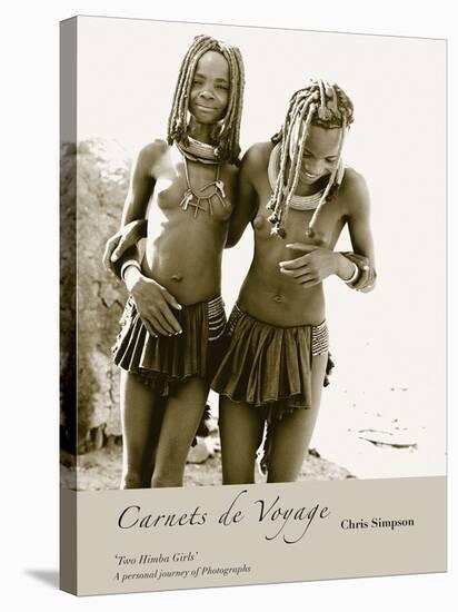 Two Himba Girls-Chris Simpson-Stretched Canvas