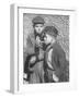 Two Homeless Boys Lighting Up American Cigarettes with British Matches-George Rodger-Framed Photographic Print
