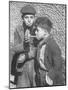 Two Homeless Boys Lighting Up American Cigarettes with British Matches-George Rodger-Mounted Photographic Print