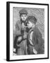 Two Homeless Boys Lighting Up American Cigarettes with British Matches-George Rodger-Framed Photographic Print