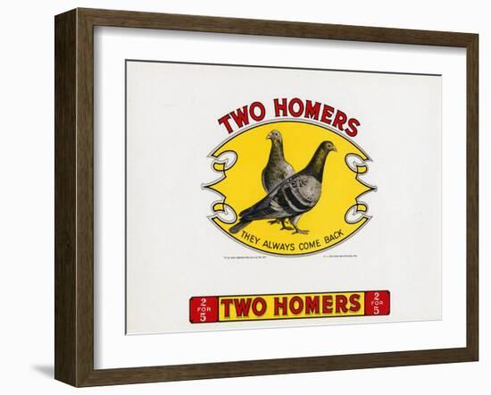 Two Homers-Art Of The Cigar-Framed Giclee Print