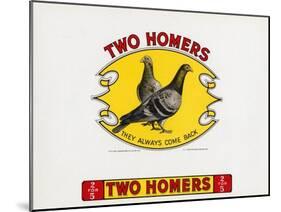 Two Homers-Art Of The Cigar-Mounted Giclee Print